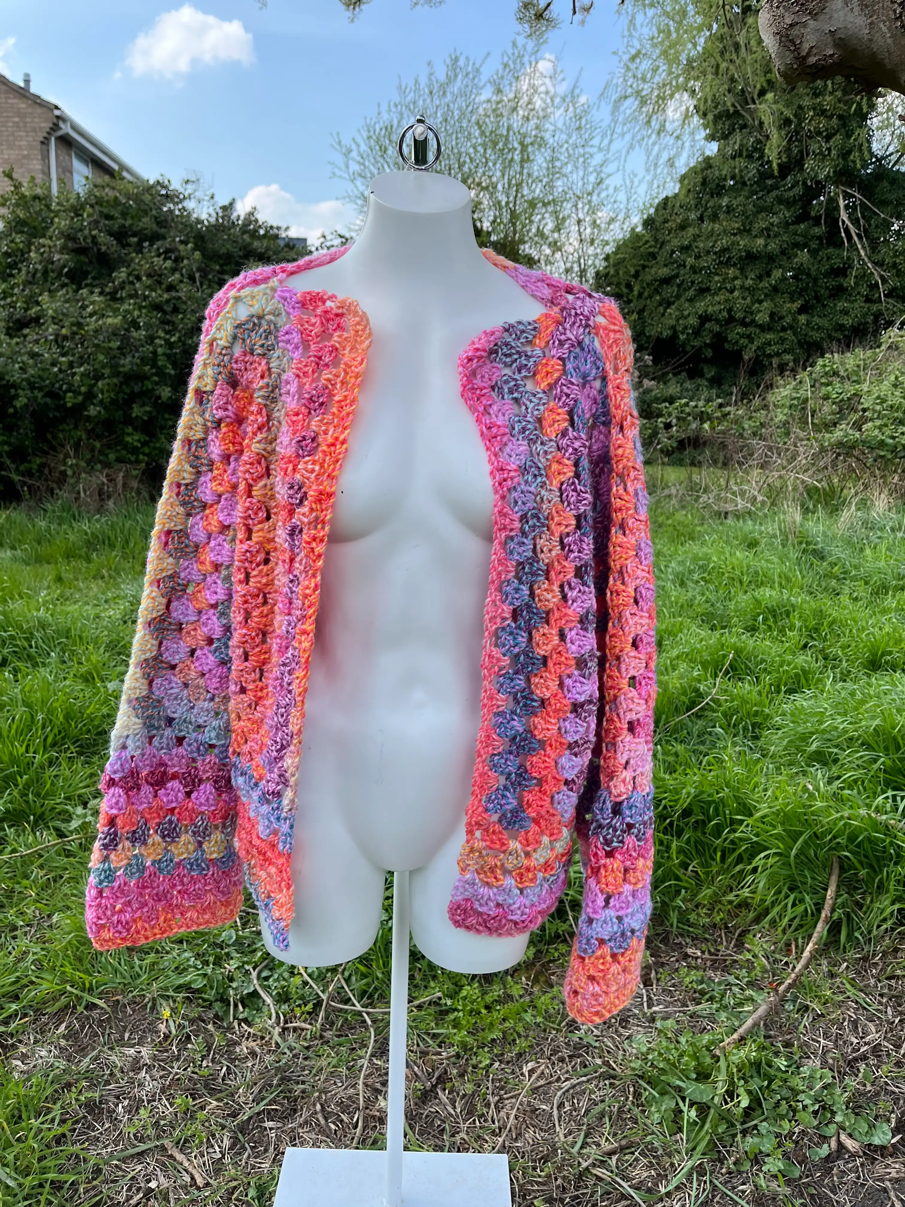 Crocheted cardigan