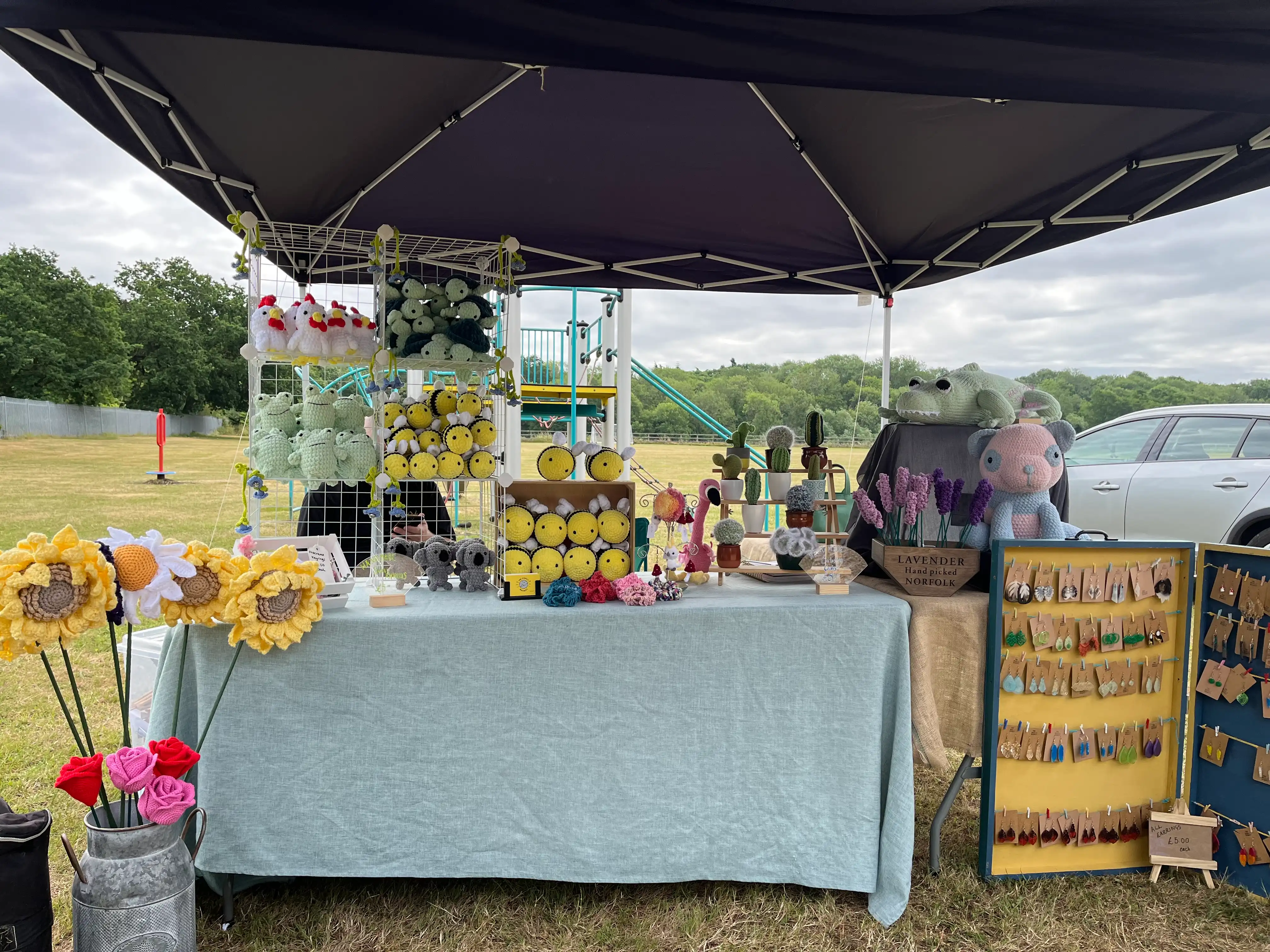 The Woolly Monkey Stall at an outdoor local fair